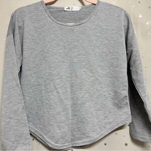 Classic Gray Long Sleeve Women's Top